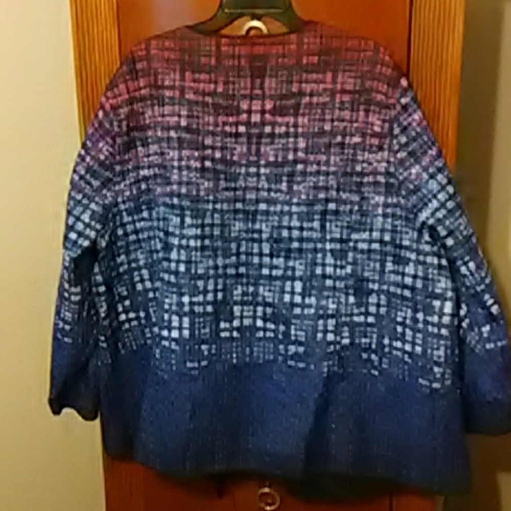 Finalsale* Gorgeous Color Open Jacket Size 4x - image 4
